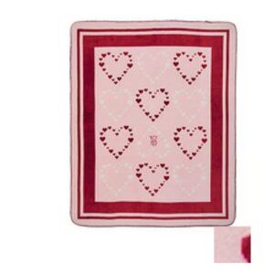 Victoria’s Secret Pink Heart Cozy Fleece Blanket Valentine's Day NWT